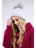 Light gray winter hat C12 - Online store - Boutique